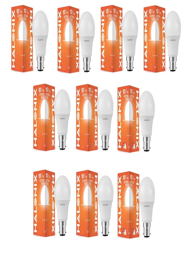 Halonix 10W B22 LED Cool Day Light Bulb, Pack of 10 - Image 1